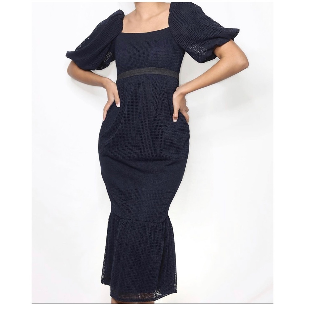 ASOS Design Lace Puff Dress